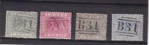 Sierra Leone 1884-1889 Zentraler Rund / Vollstempel