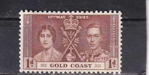 Goldküste 1937 Nr 102 Falz / Gummimängel / *