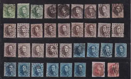 Belgien 1863 Nr 10-13 Gestempelt (Posten)