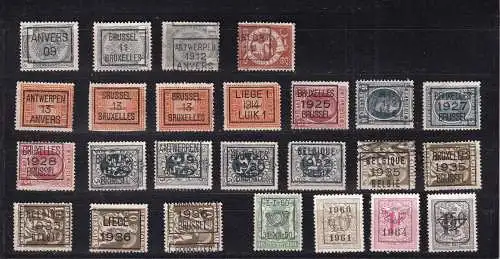 Belgien 1909-1980 Gestempelt (Posten)