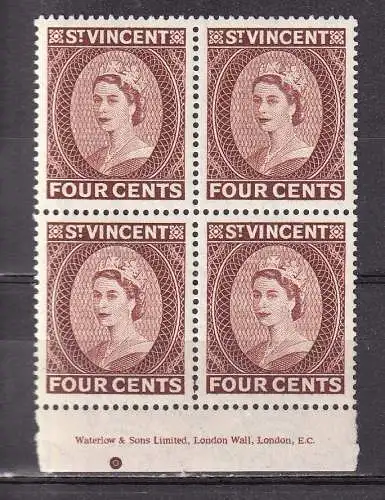 St. Vincent 1955 Nr 171 Postfrisch / **