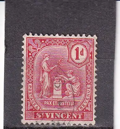 St. Vincent 1909 Nr 76 II Gestempelt (Posten)