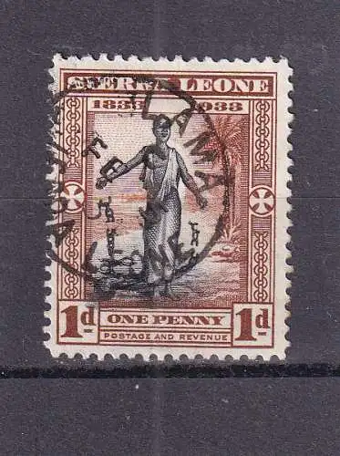 Sierra Leone 1933 Nr 132 Zentraler Rund / Vollstempel