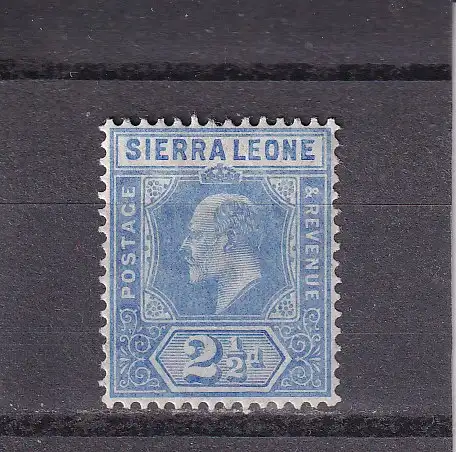 Sierra Leone 1907 Falz / Gummimängel / *