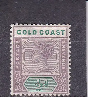 Goldküste 1898 Nr 22 Falz / Gummimängel / *