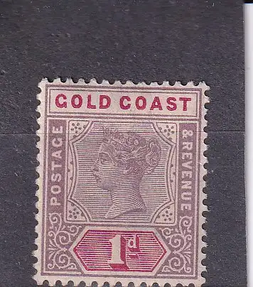 Goldküste 1898 Nr 23 Falz / Gummimängel / *