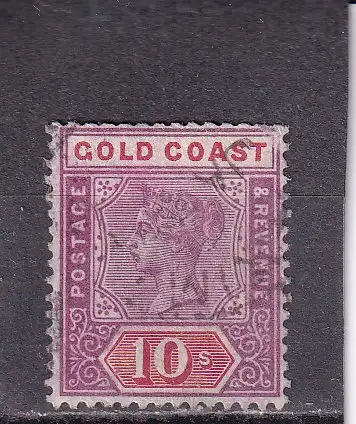 Goldküste 1889 Nr 19 Zentraler Rund / Vollstempel