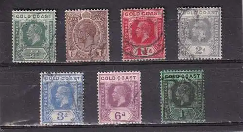 Goldküste 1921 Nr 75-82 Gestempelt (Posten)