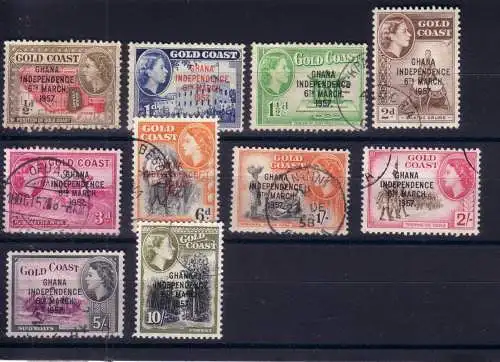Goldküste 1957 Gestempelt (Posten)