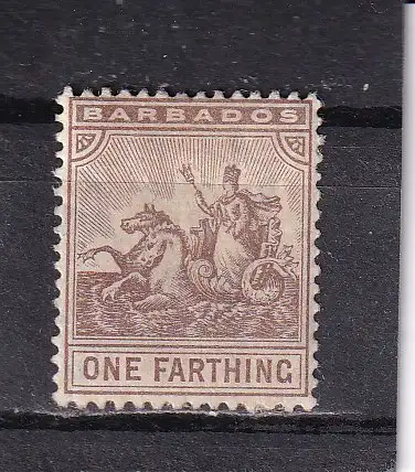 Barbados 1909 Nr 81 Falz / Gummimängel / *