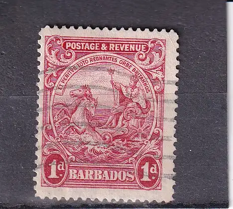 Barbados 1925 Nr 136 Eckstempel/Wellenstempel