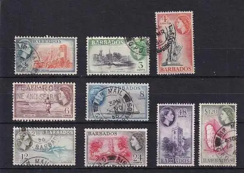 Barbados 1953 Nr 204-214 ex Gestempelt (Posten)