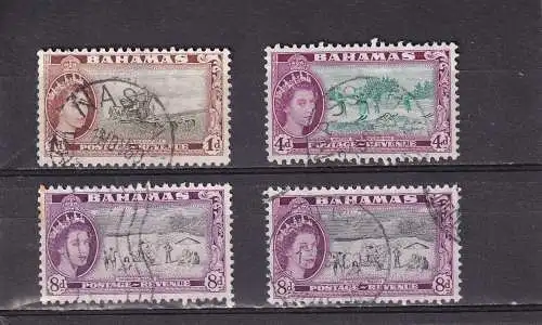 Bahamas 1954 Nr 164-171 ex Gestempelt (Posten)