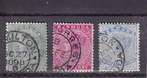 Bermuda-Inseln 1884 Nr 13-15 Gestempelt (Posten)