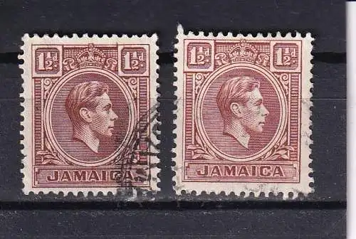 Jamaika 1938-1944 Nr 122a+122b Gestempelt (Posten)