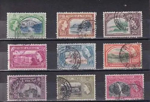 Trinidad und Tobago 1953 Nr 155-164 Gestempelt (Posten)