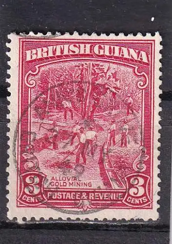 Guyana 1943 Zentraler Rund / Vollstempel