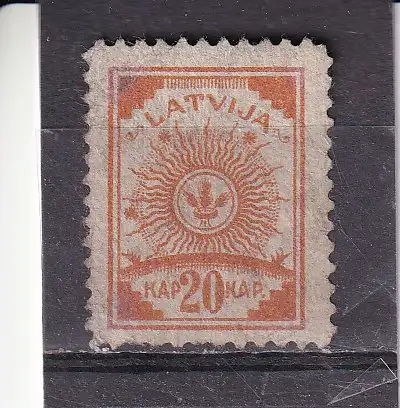 Lettland 1919 Nr 10A Gestempelt (Posten)