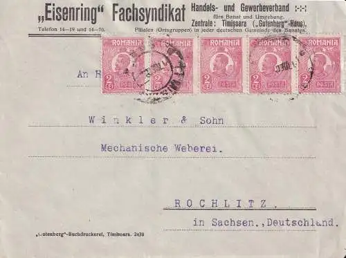 Rumänien 1922 Nr 273 Brief