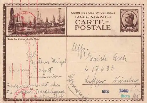 Rumänien 1940 Brief