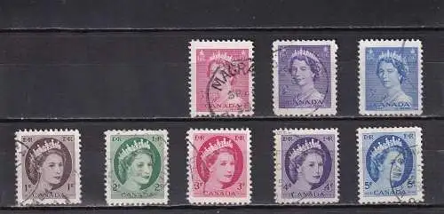 Kanada (Brit. Kol.) Brit. Kanada 1953-1954 Gestempelt (Posten)