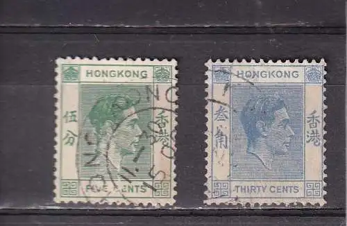 Hongkong 1938-1946 Nr 142 151 Gestempelt (Posten)
