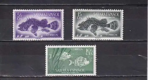 Spanisch-Sahara 1953 Nr 139-141 Postfrisch / **