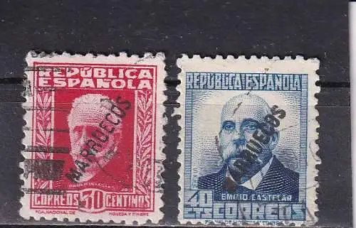 Tanger 1933 Nr 46-47 Gestempelt (Posten)