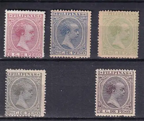 Philippinen 1890-92 Nr 126-145 ex Postfrisch / **