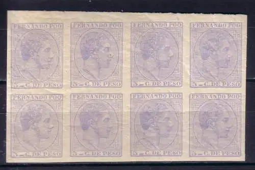 Fernando Poo 1882 Nr 7 Postfrisch / **