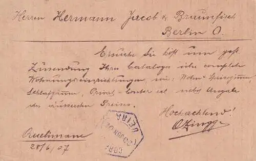 Mocambique 1907 Brief