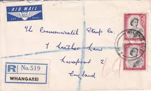Neuseeland 1958 Brief