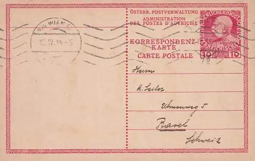 Österreich 1914 Nr P 28 Brief