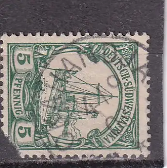 Dt. Kol. D.-SWafrika 1901 Nr 12 Rundstempel (Datum und/oder Ort klar)
