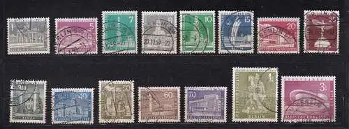 Berlin (West) 1956 Nr 140-154 Gestempelt (Posten)