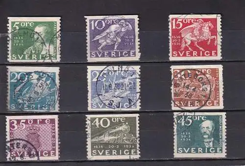 Schweden 1936 Nr 227-235 Gestempelt (Posten)