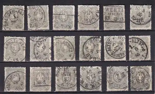 Deutsches Reich 1880 Nr 44 Gestempelt (Posten)
