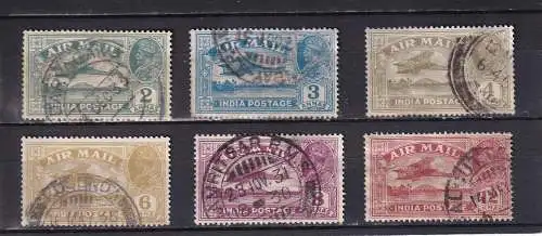 Indien 1929 Nr 118-123 Gestempelt (Posten)