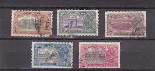 Indien 1931 Nr 124-129 Gestempelt (Posten)