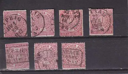 Altdeutschl. Sachsen 1868-1871 Nr NDP 4+16 Zentraler Rund / Vollstempel