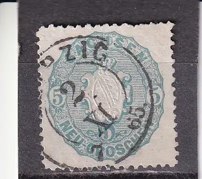Altdeutschl. Sachsen 1863 Nr 19 Rundstempel (Datum und/oder Ort klar)