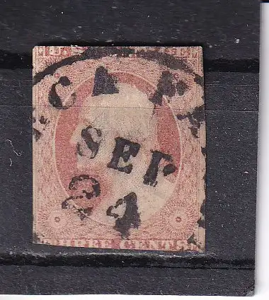 USA 1851 Nr 4 Rundstempel (Datum und/oder Ort klar)
