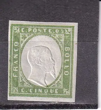 Italien 1855-62 Nr Sardinien 10 Ohne Gummierung (*)