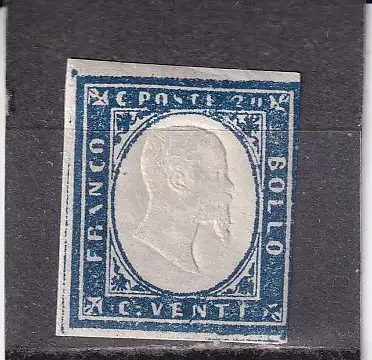Italien 1855-62 Nr Sardinien 12 Falz / Gummimängel / *