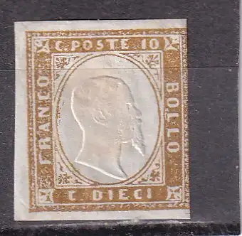 Italien 1855-62 Nr Sardinien 11 Ohne Gummierung (*)