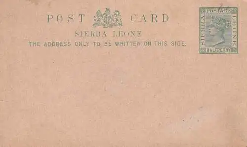 Sierra Leone 1893 Nr PK 5 Brief