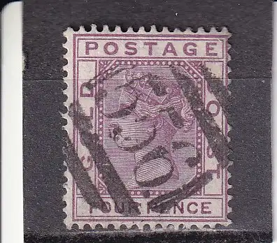 Goldküste 1885 Nr 13 Zentraler Rund / Vollstempel