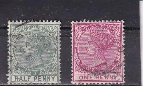 Lagos 1885 Nr 12-13 Gestempelt (Posten)