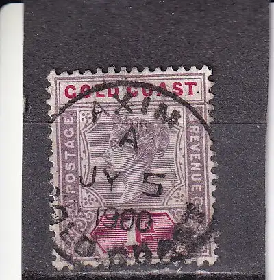 Goldküste 1898 Nr 23 Zentraler Rund / Vollstempel