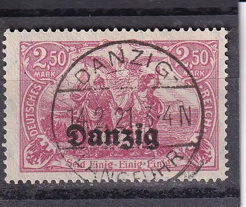 Deutsches Reich 1920 Nr 12 Zentraler Rund / Vollstempel